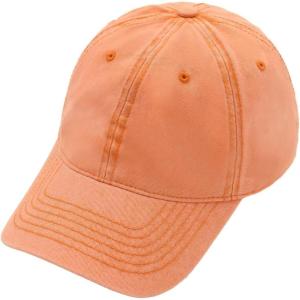 imageCC Acid Wash Cotton 3D Embroidered Baseball Cap BA4239 BA4240 BA4241Orange