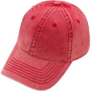imageCC Acid Wash Cotton 3D Embroidered Baseball Cap BA4239 BA4240 BA4241Red