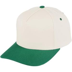 imageCC Beige Two Tone CanvasCorduroy Snapback Trucker Hat for UnisexGreen