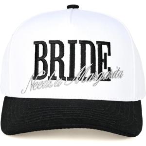 imageCC Embroidered TwoTone Trucker Snapback HatBride Needs a Margarita BlackWhite
