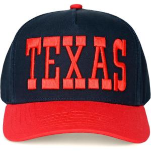 imageCC Embroidered TwoTone Trucker Snapback HatTexas RedNavy
