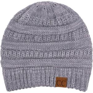 imageCC Exclusives Cable Knit Beanie2 Tone Grey