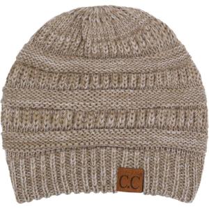 imageCC Exclusives Cable Knit Beanie2 Tone Taupe