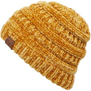 imageCC Exclusives Cable Knit BeanieChenille Mustard