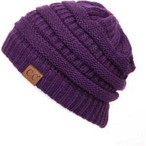 imageCC Exclusives Cable Knit BeanieDk Purple