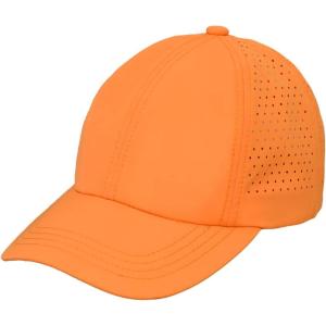 imageCC Laser Cut CrissCross Elastic Band Unisex Baseball Cap BAB8036Orange