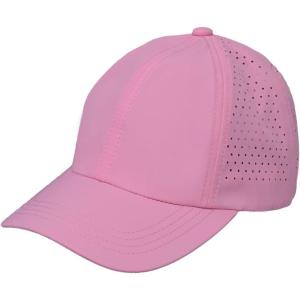 imageCC Laser Cut CrissCross Elastic Band Unisex Baseball Cap BAB8036Pink