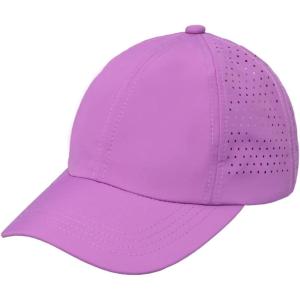 imageCC Laser Cut CrissCross Elastic Band Unisex Baseball Cap BAB8036Violet