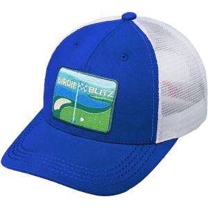 imageCC Mens Embroidered Patch Trucker Mesh Back Adjustable Snapback Baseball CapBirdie  Royal