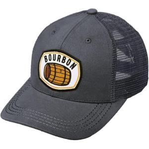 imageCC Mens Embroidered Patch Trucker Mesh Back Adjustable Snapback Baseball CapBourbon  Charcoal