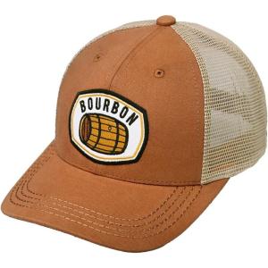 imageCC Mens Embroidered Patch Trucker Mesh Back Adjustable Snapback Baseball CapBourbon  Clay