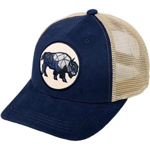 imageCC Mens Embroidered Patch Trucker Mesh Back Adjustable Snapback Baseball CapBull  Navy