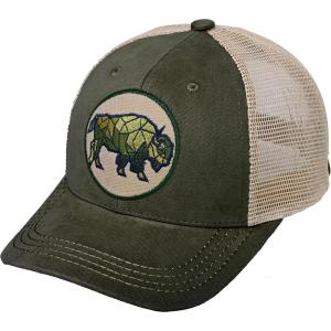 imageCC Mens Embroidered Patch Trucker Mesh Back Adjustable Snapback Baseball CapBull  Olive