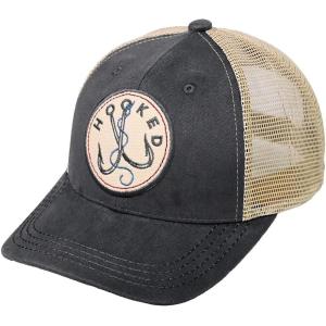 imageCC Mens Embroidered Patch Trucker Mesh Back Adjustable Snapback Baseball CapHooked  Charcoal