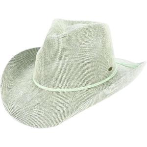 imageCC Sparkly Sequin Cowboy Hat with Suede String TrimGreen