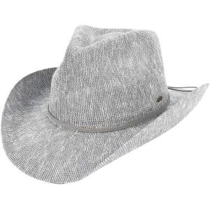 imageCC Sparkly Sequin Cowboy Hat with Suede String TrimGrey