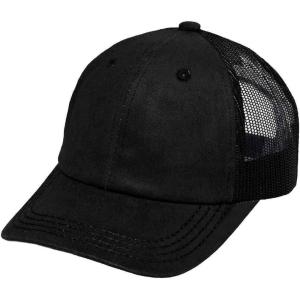 imageCC Unisex Adjustable Trucker Baseball Cap HatCotton Brushed Black