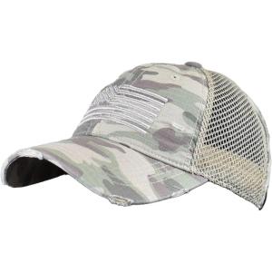 imageCC Unisex Adjustable Trucker Baseball Cap HatUsa Flag Camo Beige