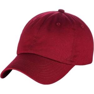 imageCC Unisex Classic Blank Low Profile Cotton Unconstructed Baseball Cap Dad HatBurgundy