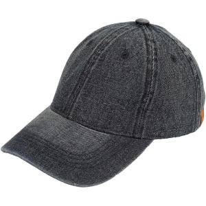 imageCC Unisex Classic Blank Low Profile Cotton Unconstructed Baseball Cap Dad HatDenim Black