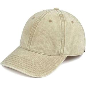 imageCC Unisex Classic Blank Low Profile Cotton Unconstructed Baseball Cap Dad HatDistressed Beige