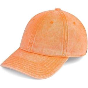 imageCC Unisex Classic Blank Low Profile Cotton Unconstructed Baseball Cap Dad HatDistressed Orange