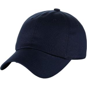 imageCC Unisex Classic Blank Low Profile Cotton Unconstructed Baseball Cap Dad HatNavy