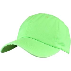 imageCC Unisex Classic Blank Low Profile Cotton Unconstructed Baseball Cap Dad HatNeon Green