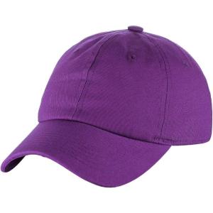 imageCC Unisex Classic Blank Low Profile Cotton Unconstructed Baseball Cap Dad HatPurple