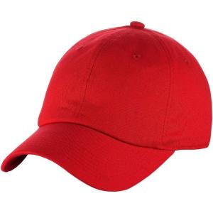 imageCC Unisex Classic Blank Low Profile Cotton Unconstructed Baseball Cap Dad HatRed
