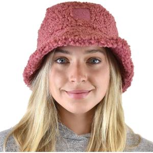 imageCC Womens Winter Faux Fur Teddy Style Fisherman Bucket HatMauve