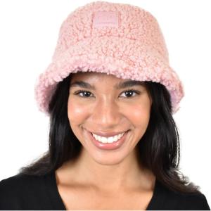 imageCC Womens Winter Faux Fur Teddy Style Fisherman Bucket HatRose