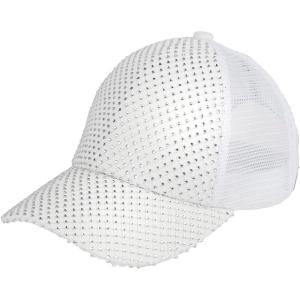 imageCC womens Classic Fit Baseball CapRhinestoneivory