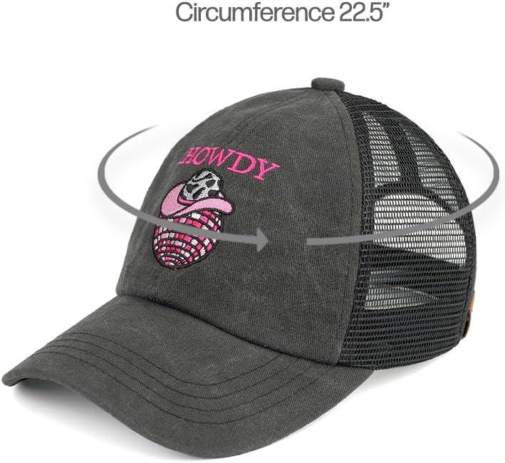 imageCC Baseball Cap for UnisexHowdy Discoballblack