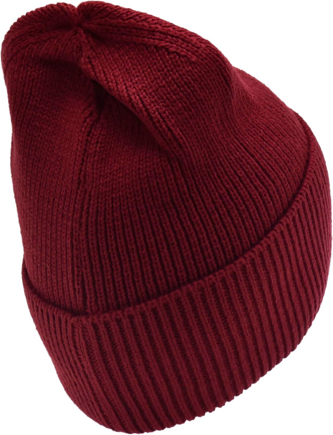 imageCC Beanie Mens and Womens Insulated Knit Cuffed BeanieBurgundy Red