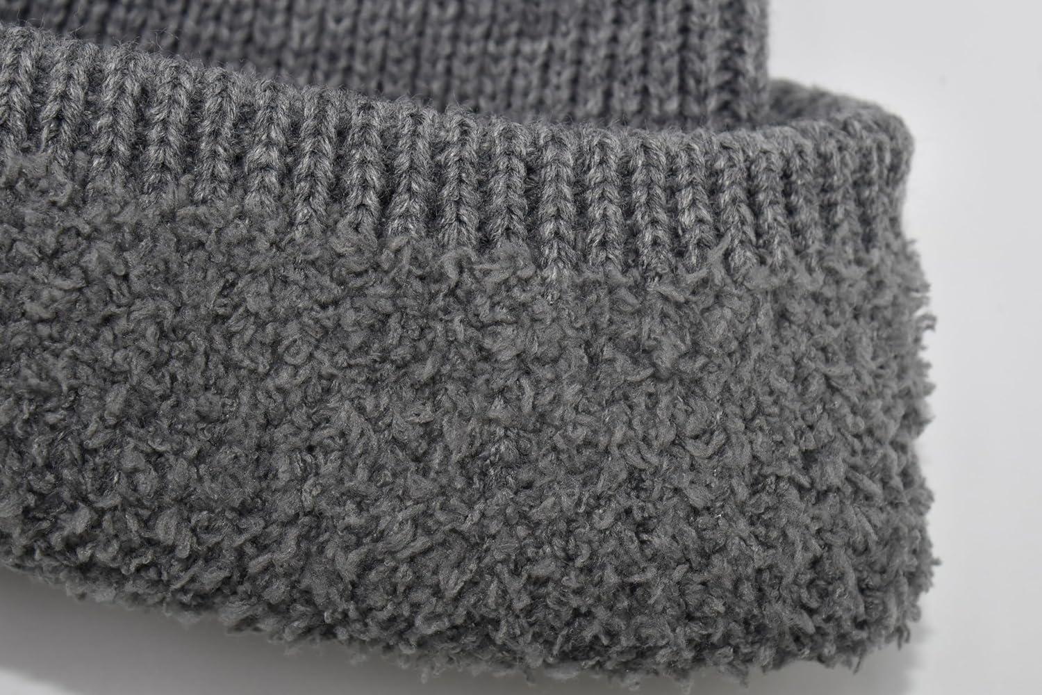 imageCC Beanie Mens and Womens Insulated Knit Cuffed BeanieLight Melange Grey