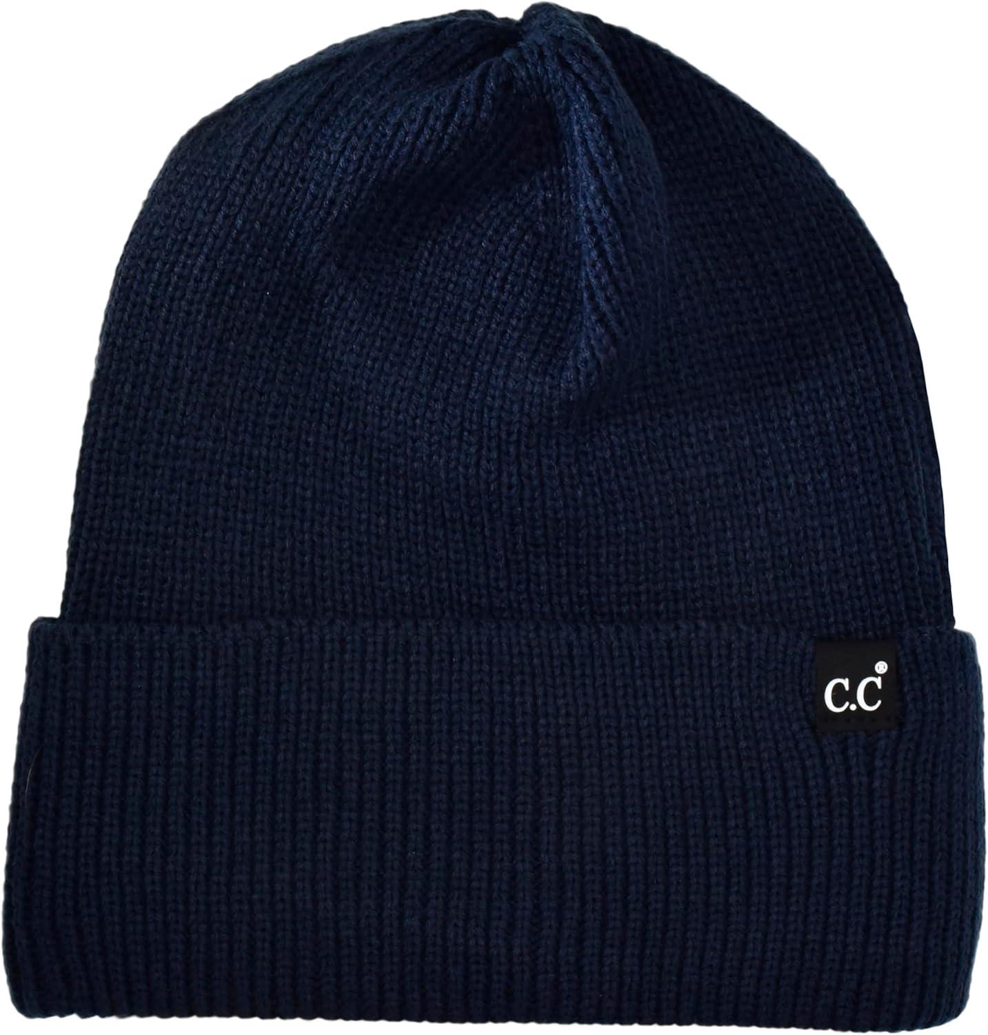 imageCC Beanie Mens and Womens Insulated Knit Cuffed BeanieNavy Blue