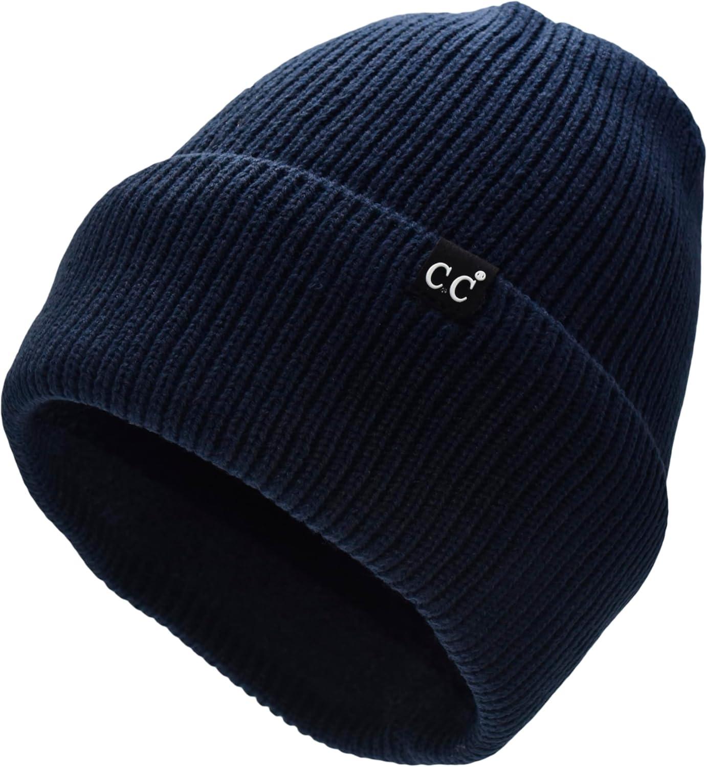 imageCC Beanie Mens and Womens Insulated Knit Cuffed BeanieNavy Blue