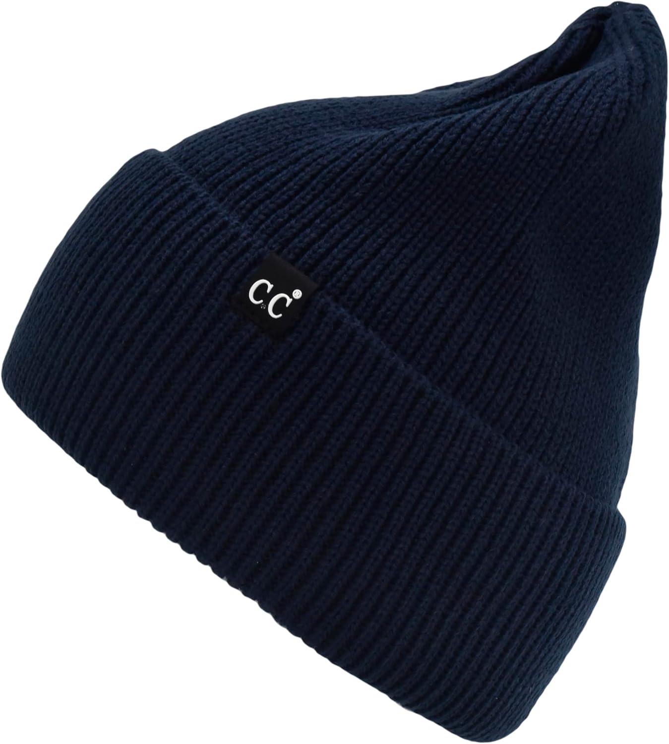 imageCC Beanie Mens and Womens Insulated Knit Cuffed BeanieNavy Blue
