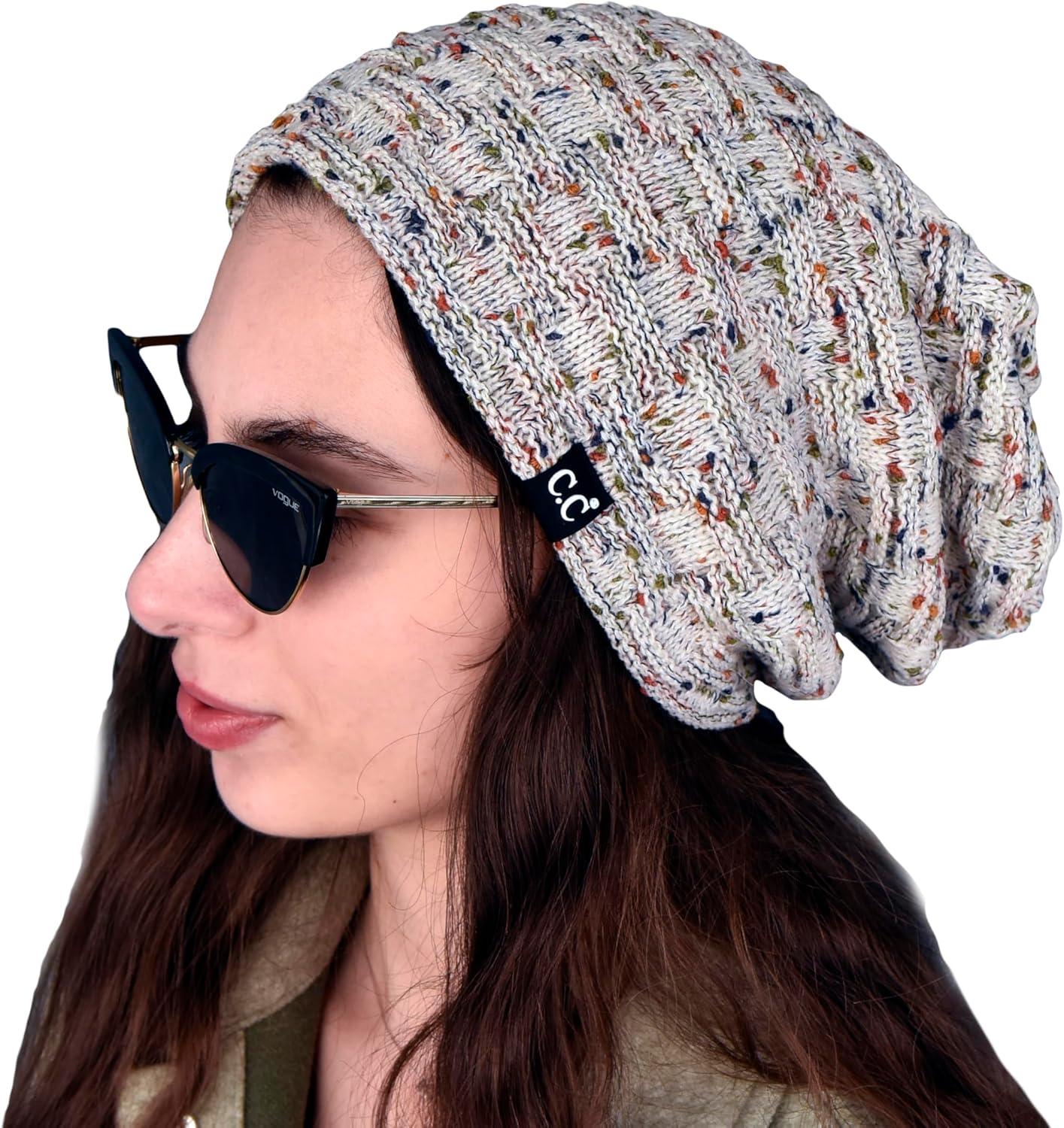 imageCC Beanie Thick Fuzzy Fleece Lined Knit BeanieOatmeal