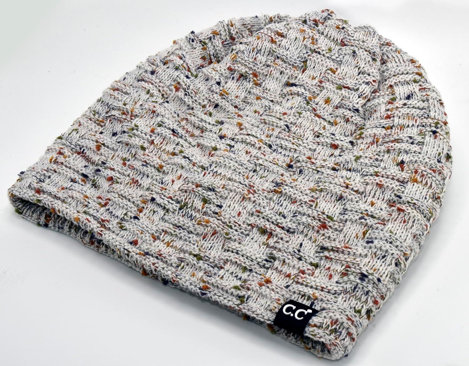 imageCC Beanie Thick Fuzzy Fleece Lined Knit BeanieOatmeal