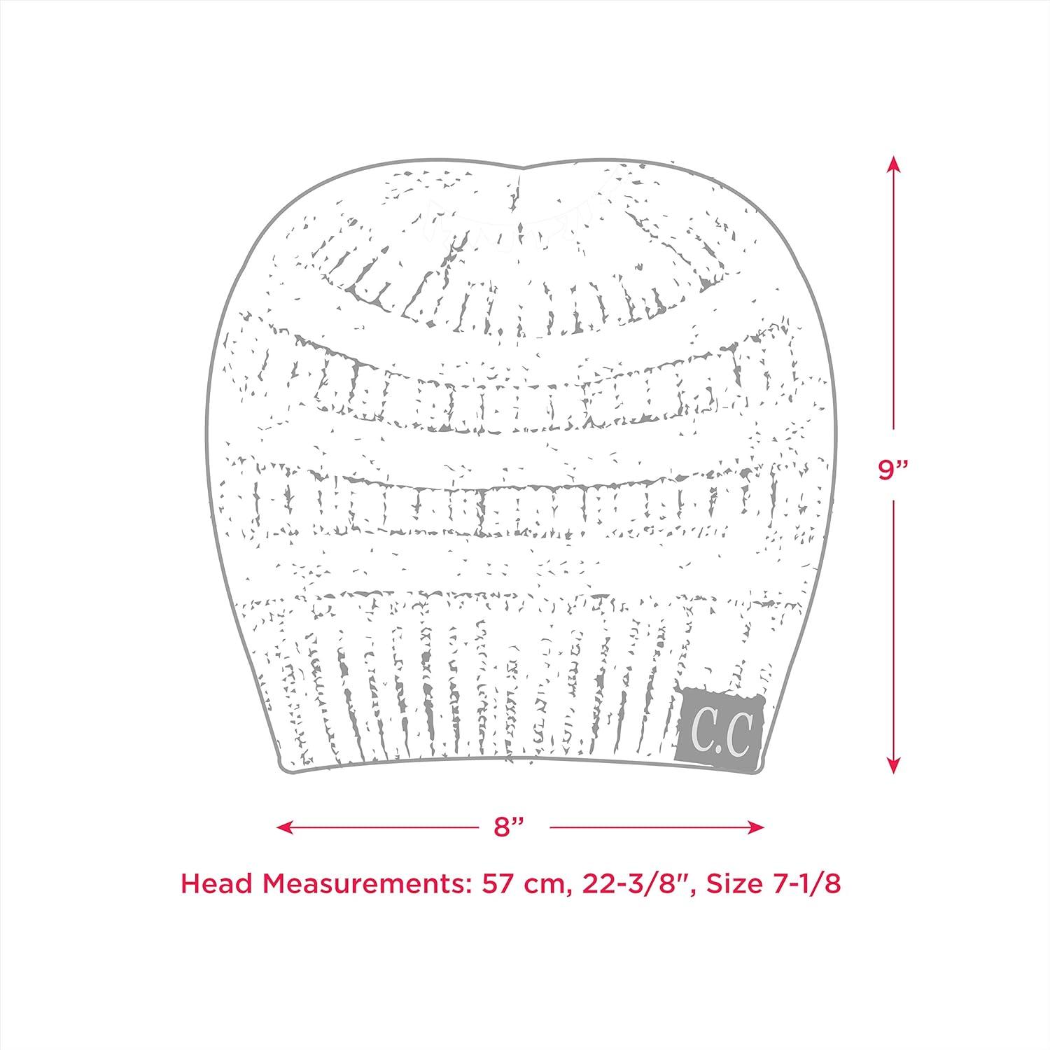 imageCC Exclusives Soft Stretch Cable Knit Messy Bun Ponytail Beanie Winter Hat for Women MB20A0 Crisscross Magenta Purple