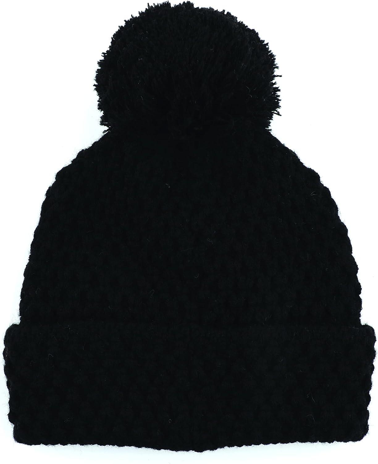 imageCC Exclusives Womens Winter Seed Stitched Confetti Pom Beanie Hat HAT1816HAT2214HAT2085HAT3841Bee Stitch Patternblack