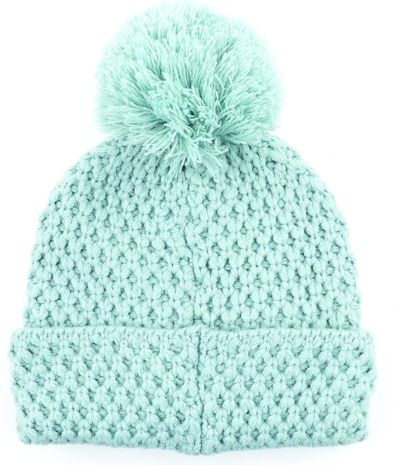 imageCC Exclusives Womens Winter Seed Stitched Confetti Pom Beanie Hat HAT1816HAT2214HAT2085HAT3841Bee Stitch Patternmint
