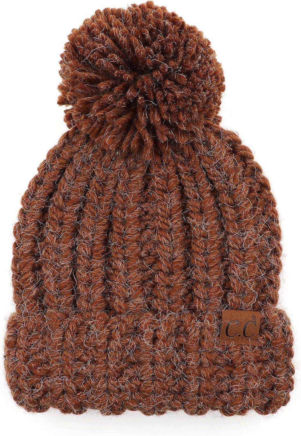 imageCC Exclusives Womens Winter Seed Stitched Confetti Pom Beanie Hat HAT1816HAT2214HAT2085HAT3841Clay