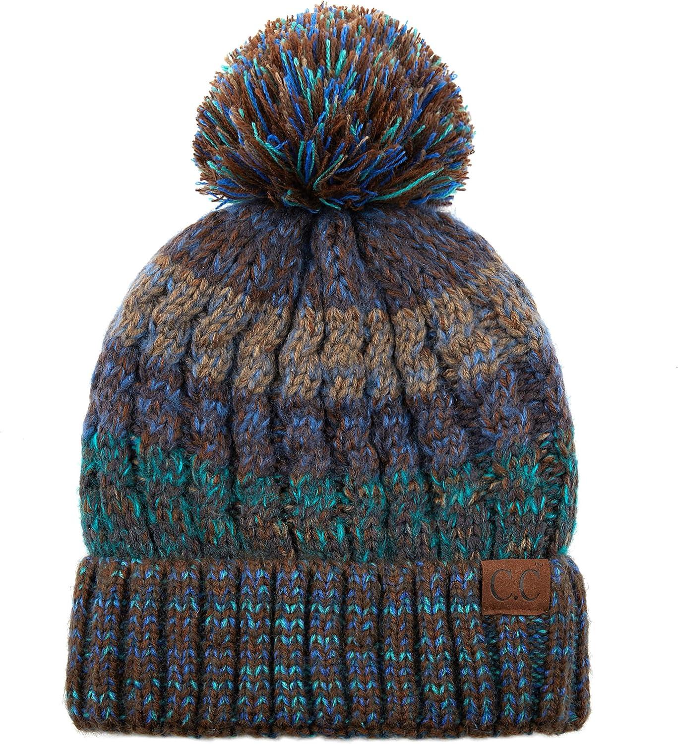imageCC Exclusives Womens Winter Seed Stitched Confetti Pom Beanie Hat HAT1816HAT2214HAT2085HAT3841Hatteal