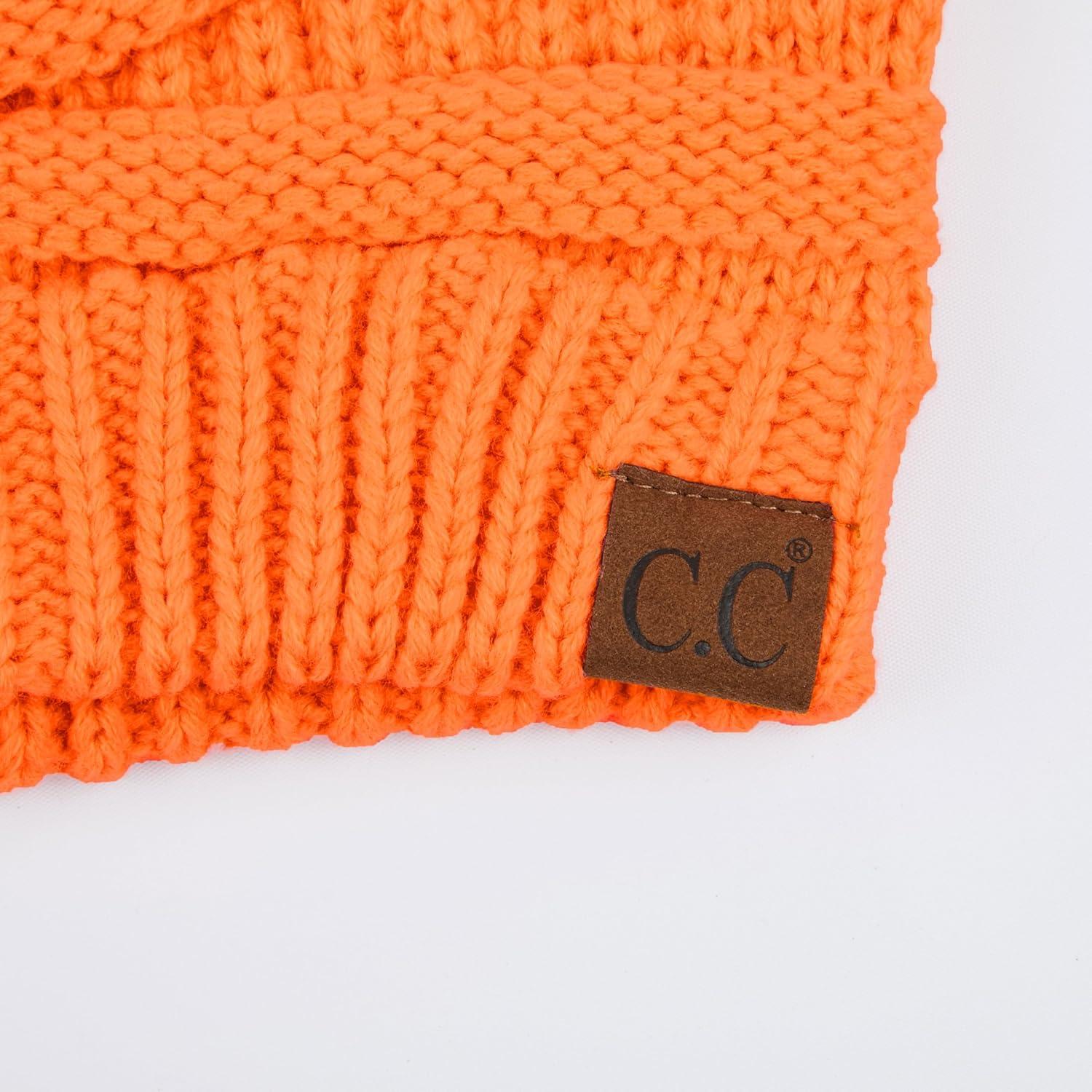imageCC Hatsandscarf CC Exclusives Solid Color Beanie Tail HatOrange