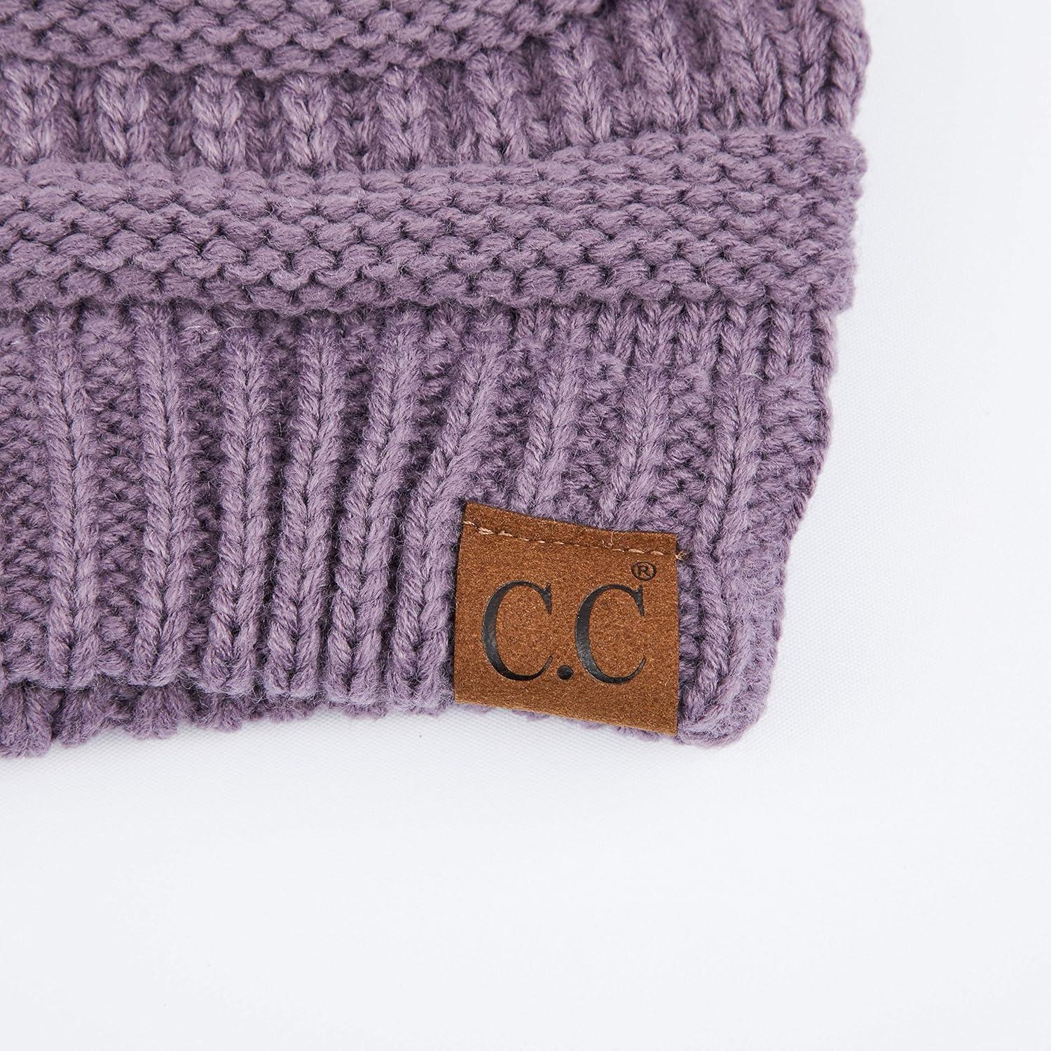 imageCC Hatsandscarf CC Exclusives Solid Color Beanie Tail HatViolet