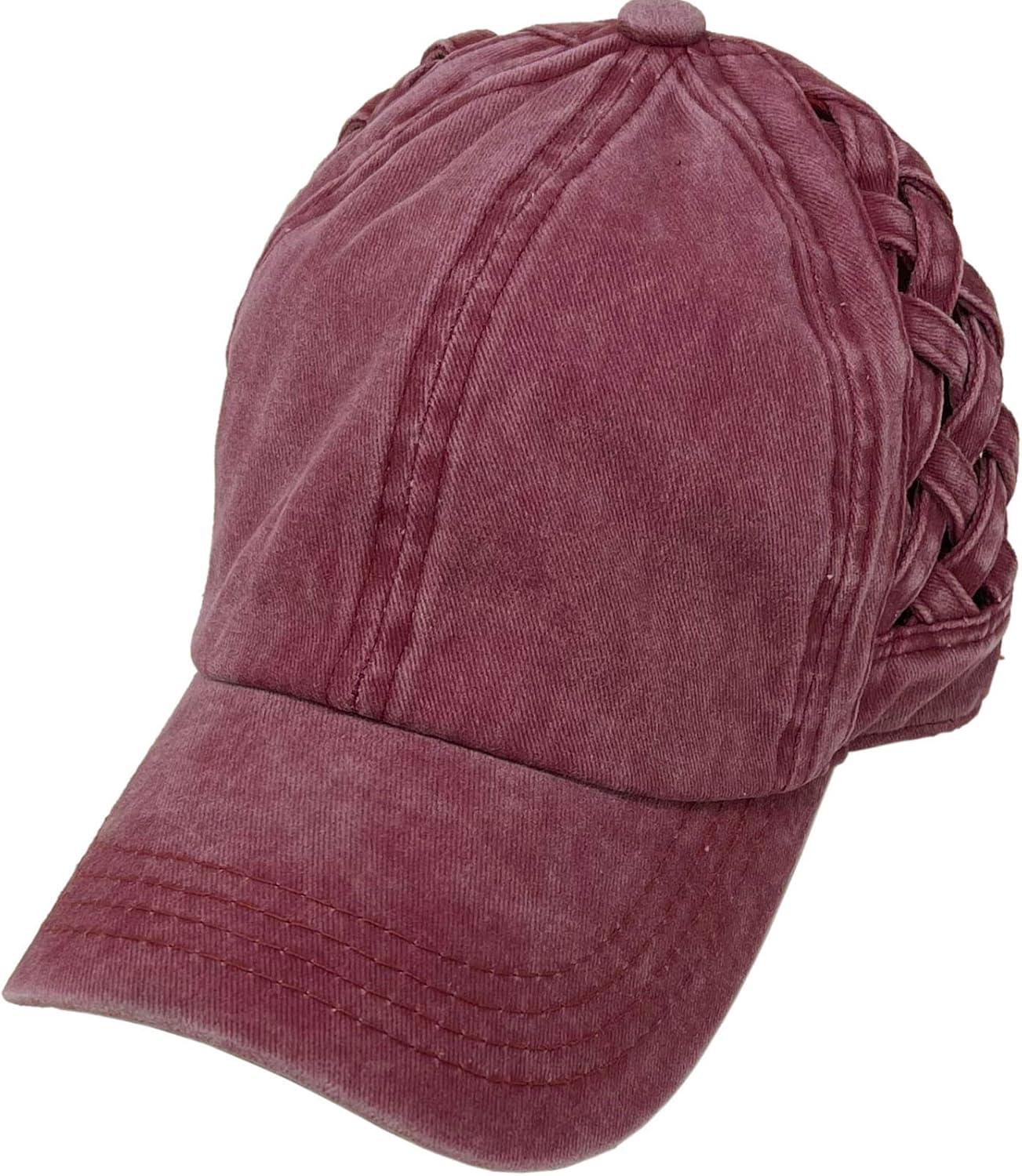 imageCC Kids 25 Ponytail Messy Buns Ponycaps Baseball Visor Cap HatBerry