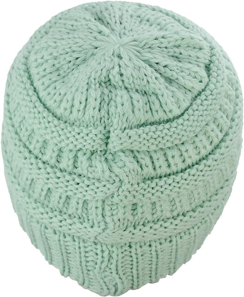 imageCC Kids Cute Warm and Comfy Childrens Knit Ski Beanie HatMint